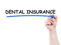 Dental insurance underlined in blue